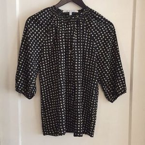 Collective Concepts black and cream polka dot s